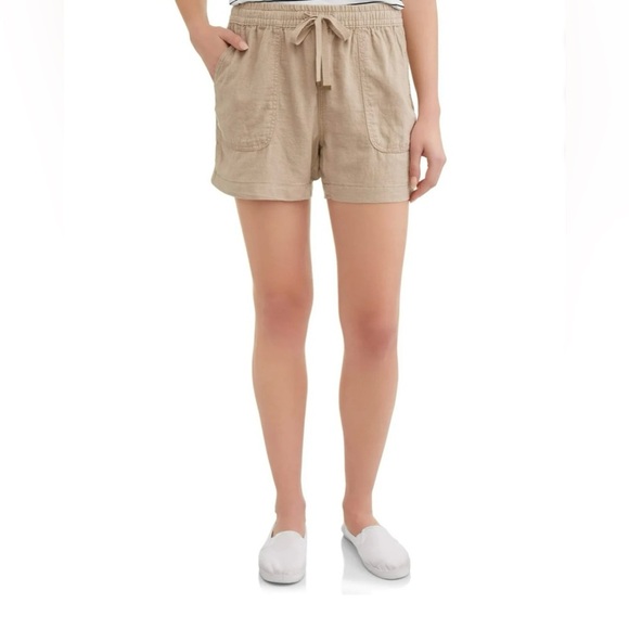 Laid-Back Luxe! Time and Tru Linen-Blend Pull-On Shorts – Size S (4–6) - Picture 1 of 7